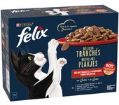 Felix Deliciously Sliced 12 x 80 g - Seleción de la granja en gelatina