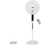 Ventilador de pie cacimbo bl.3 vel.45w.5 aspas 43 d. c/ remoto.temporizador 0,5h-7,5h