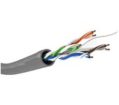 Goobay Patch cable 4x2xAWG24/7 Cat6, 100m cable de red Gris
