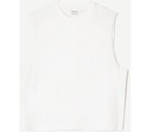 Bershka Camiseta Sin Mangas Hombre L Blanco Roto