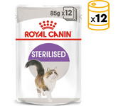 12 Unidades. Pack De Bolsitas Royal Canin Salsa Para Gatos Esterilizados