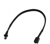 Phobya Cable Extensor de Alimentación 3 Pines Macho/Hembra 30cm Negro