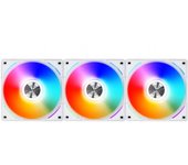 Lian-Li UNI Fan AL120 Pack 3 Ventiladores Suplementarios 120mm Blanco
