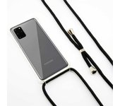 Ksix Funda Cordón Negro TPU Transparente para Samsung Galaxy S20 Plus