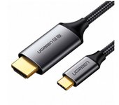 Cable Ugreen MM142 USB-C a HDMI 4K 60Hz 1.5m aluminio trenzado oro