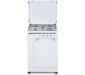 Nevir NVR-CB4P Cocina de Gas 4 Zonas con Portabombona 50cm Blanco