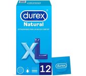 Preservativos Durex Natural XL x12