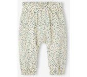 VERTBAUDET Pantalón vaporoso estampado para bebé violeta estampado