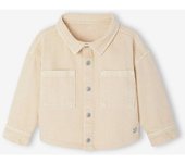 VERTBAUDET Sobrecamisa con automáticos para bebé beige arena