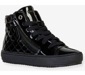 Zapatillas Mid Kalispera Girl GEOX® negro oscuro liso