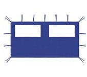 vidaXL Pared Lateral De Cenador Con Ventanas Azul 4x2 M