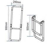 Lalizas Escalera Plegable Aluminio