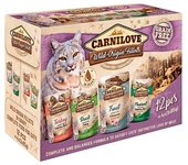 Carnilove Gatos Multipack Grain Free Pouch Paté 12 x 85 gr