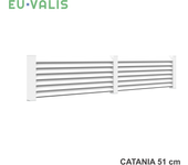 Kit valla de pvc blanco euvalis catania de 51 x 909,9 cm
