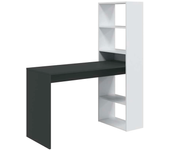 Mesa escritorio con estantería mars - blanco/antracita