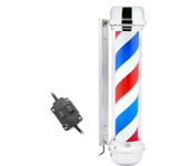 Poste de barbero luminoso y giratorio para peluquerías de 230 x 955 mm