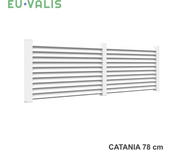 Kit valla de pvc blanco euvalis catania de 78 x 1424,7 cm