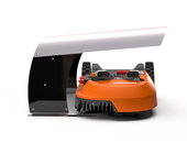 Garaje para robot cortacésped worx - vader light - plata negro - (740mm x 580mm, a 460mm) - idea mower