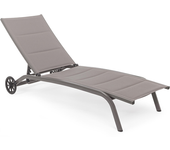 Bizzotto 662260 muebles de jardín tumbona cleo con ruedas tortora bizzotto 662260 muebles de jardín