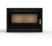 Termofoc - estufa de leña insertable con turbinas modelo portimao sl895 de 9 kw