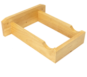 Soporte de pared para colgar bicicleta fabricado en madera