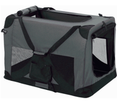 Bolsa de transporte para mascotas, transportín plegable para perro gris, bolsa para transportar mascotas tamaño m (70x52x52cm)