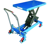 Mesa elevadora manual 1.000 kg, asa desmontable