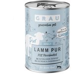 GRAU cordero puro con aceite de linaza comida húmeda para perros - 6 x 400 g