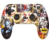 FRTEC - Mando Inalámbrico con Luz LED RGB Compatible con PC y PS4, Gamepad Bluetooth, Batería 950mAh, 10 horas de autonomía (Batman)