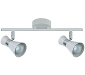 AKUNADECOR Regleta 2 Luces Modelo Maximo Para Baño, Blanco-cromo