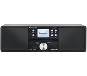 Panasonic SC-DM202EG-K Sistema Estéreo Micro Hi-Fi Compacto con CD, Radio Dab+/FM, USB y Bluetooth, Altavoces de 24 W, Control Remoto, Pantalla LCD TFT de 2,4", Ajustes de Ecualización, Negro.