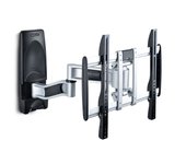 StarTech.com Soporte de Montaje Articulado de Pared para Televisores - Soporte VESA de Pared - Soporta TV Plano o Curvos de 65" o 45kg - Perfil Bajo Retraible - de Esquina
