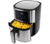 ProfiCook PC-FR 1239 H Sencillo 5,5 L Independiente Freidora de aire caliente Negro, Acero inoxidable
