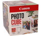 Canon Photo Cube Creative Pack, Incluye 40 Hojas de Papel Fotográfico Brillo y Marco de Fotos XLBoom Acrílico 13x13, Compatible con Impresoras de Inyección de Tinta PIXMA, Verde