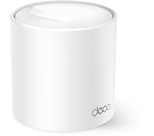 [Nuevo] TP-Link Deco X10(1-Pack)|AX1500 Whole Home Mesh Wi-Fi 6 System-Cobertura hasta 360 m2, 3X Puertos GigabIt por Unidad, Banda 160MHz Canal, ODFMA, 1024QAM, Color Blanco