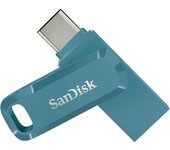 SanDisk Ultra Dual Drive Go USB 128GB unidad flash USB USB Type-A / USB Type-C 3.2 Gen 1 (3.1 Gen 1) Azul