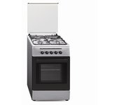 Cocina Gas - Vitrokitchen CB55IB, 50 cm, 4 fuegos, Acero Inoxidable