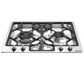 Placa Gas - Smeg PGF644, 4 Zonas, 60 cm, Acero Inoxidable, Sin Marco