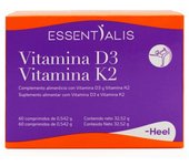 Essentialis Vitamina D3 Vitamina K2 60 Comprimidos
