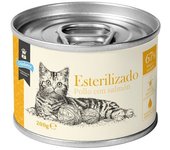 200 g Criadores Esterilizado Paté Pollo y Salmón lata para gatos