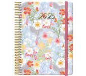 Agenda 2025 cute día página 15 x 21 cm modelo gardenia con 4 hojas de pegatinas dohe 12903 - 25