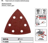 Yato YT-34690 accesorio para herramienta multifunción Placa de lijado