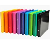 Iderama - Archivador A5, 2 anillas de 15 mm, tarjeta laminada, varios colores, 10 colores