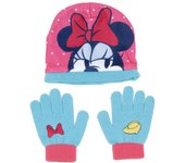 ARDITEX WD14747 Set de Guantes mágicos y Gorro de poliéster de Disney-Minnie