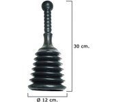 WOLFPACK LINEA PROFESIONAL - Desatascador Goma Fuelle Ø 12 cm. / Alto 30 cm.