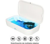 Esterilizador ksix uv clean box pro por rayos ultravioleta con carga inalámbrica.