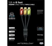 Afterglow triple cable hdmi 6' (rojo/dorado/verde) + hdmi