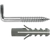 WOLFPACK LINEA PROFESIONAL 13136405 Kit Sanitario Alcayata con Taco Expansión Ø 12 x 60 mm. Fijación Calentadores/Termos De Agua, Multicolor