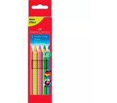 Faber-Castell Jumbo GRIP Azul, Verde, Naranja, Rosa, Amarillo 5 pieza(s)