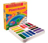 BIC Kids Plastidecor Pack de Ceras lavables, especial escuelas, óptimo para niños a partir de 30 meses, antimanchas, Caja Beige de 352 Unidades (Paquete de 1)